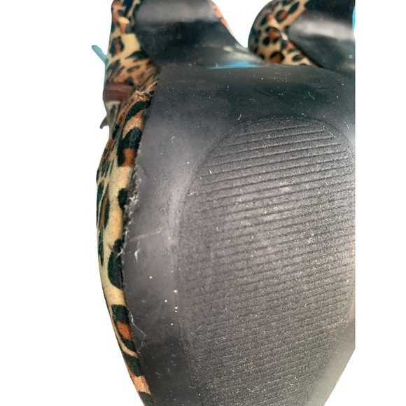 Charlotte Russe Womens Ladies Leopard Print Ankle Boots Stiletto High Heels 8 - Picture 11 of 11